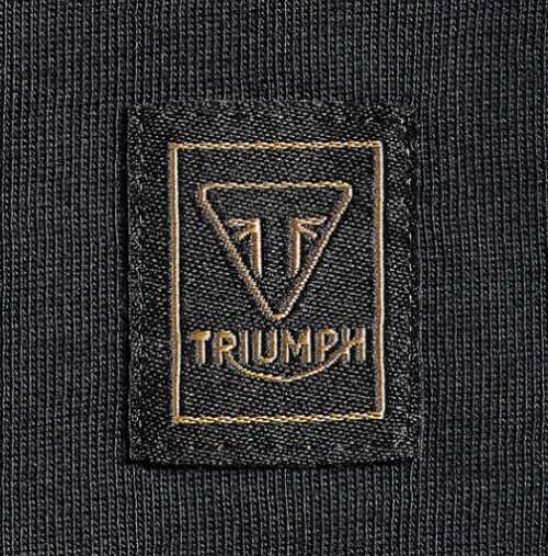 BAMBURGH EMBROIDERED LOGO T-SHIRT BLACK – Image 4
