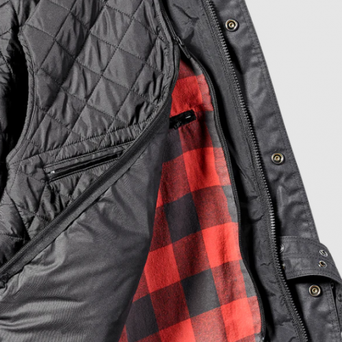 BECK 2 WAX COTTON VESTE NOIR – Image 5