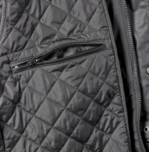 BECK 2 WAX COTTON VESTE NOIR – Image 7