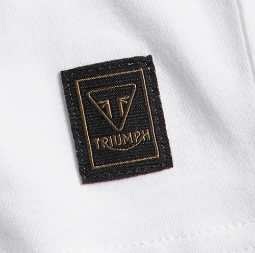 BAMBURGH EMBROIDERED LOGO T-SHIRT BLANC – Image 4