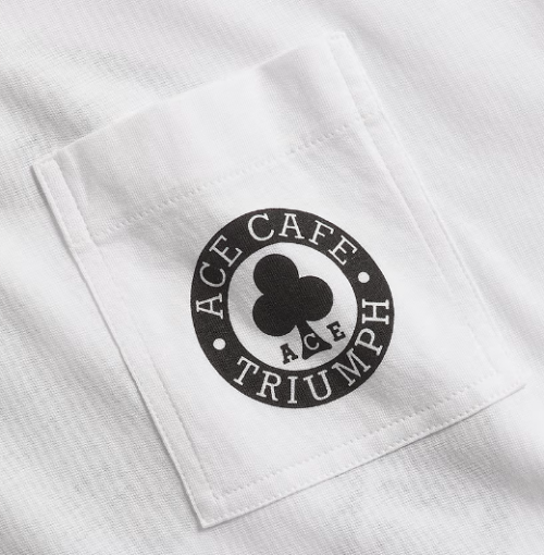 T-SHIRT À POCHE ACE CAFE BLANC – Image 4