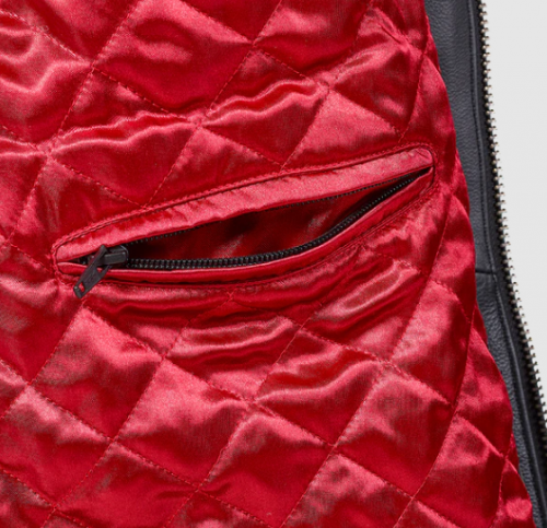 BLOUSON DE MOTO ASYMÉTRIQUE BRADDAN NOIR - MLES22100 – Image 4