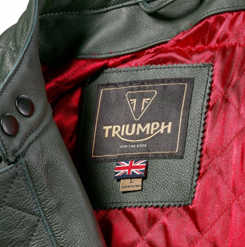 BRADDAN CUIR VERT MOTORCYCLE JACKET – Image 4