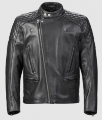 BLOUSON DE MOTO ASYMÉTRIQUE BRADDAN NOIR - MLES22100