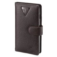 COQUE IPHONE 6+ CUIR MARRON