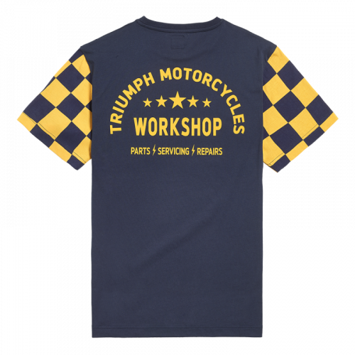 T-SHIRT PRESTON BLEU & JAUNE – Image 2
